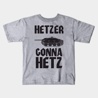 Hetzer Gonna Hetz Jagdpanzer 38 black version Kids T-Shirt